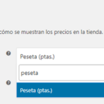 Añadir Peseta a WooCommerce como moneda